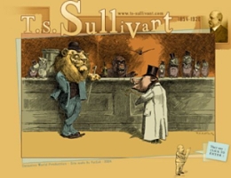 The front page of the T. S. Sullivant website showcases artwork from the artist.
