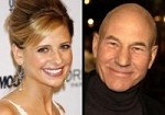 Sarah Michelle Gellar and Patrick Stewart