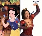 Disney's Snow White (left), DreamWorks' Snow White (right)