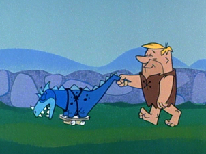 flintstones flintstone animation grass cutting cartoon fred cutter barney cel sericel caveman cartoons visit pebbles fanpop