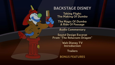 pinocchio dvd menu