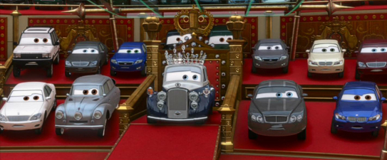 In Cars 2 (2011), nearly all of the background characters are real-life  licensed cars, with special attention given to what cars would appear in  what locations. For instance, the Italy scenes are