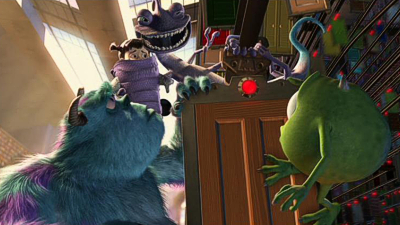 In Monsters Inc. (2001), during the door chase scene, Sully and