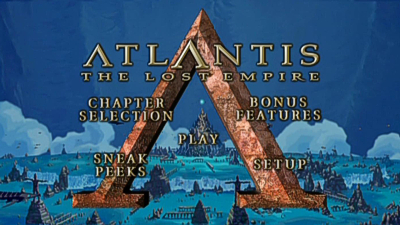 On the included DVDs, Atlantis' disc is sadly not a replication of the first platter from the Collector's DVD, instead being a replication of the film's 