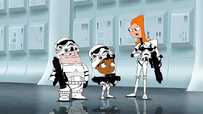 phineas and ferb star wars toys