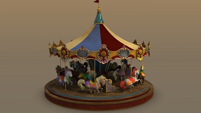 Carousel_model. Eric Rodarte, Texture Ruchita Jeswal, Andres Amaya